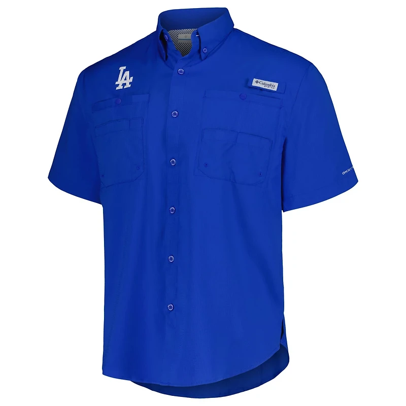 Columbia Los Angeles Dodgers Tamiami Omni-Shade Button-Down Shirt