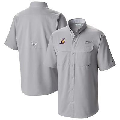 Columbia Los Angeles Lakers Omni-Wick Low Drag Offshore Button-Up Shirt