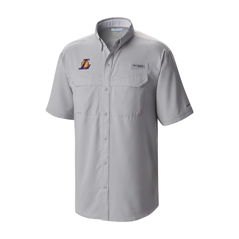 Columbia Los Angeles Lakers Omni-Wick Low Drag Offshore Button-Up Shirt