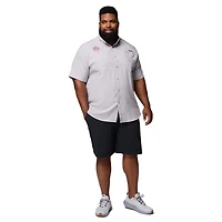 Columbia LSU Tigers Big  Tall Tamiami Omni-Shade Button-Down Shirt