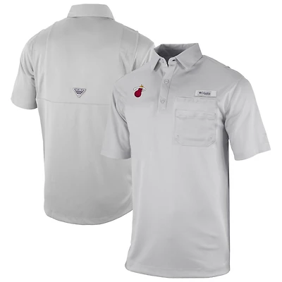 Columbia Miami Heat Omni-Wick Flycaster Pocket Polo