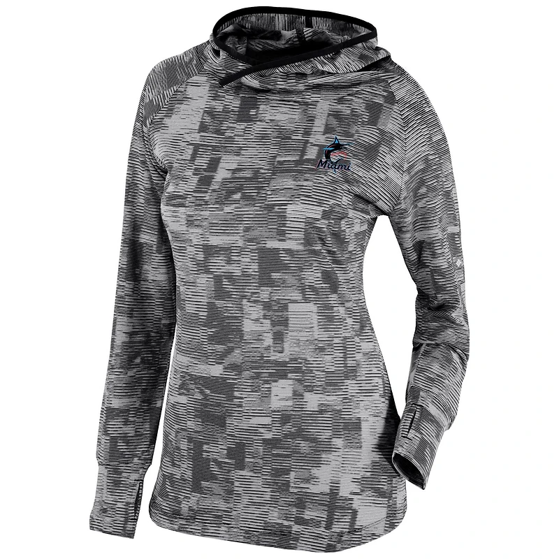 Columbia Miami Marlins Omni-Wick Sunday Ball Pullover Hoodie