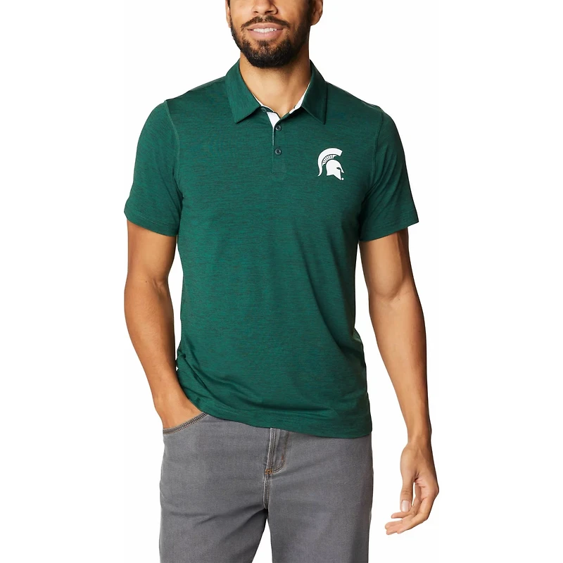 Columbia Michigan State Spartans Tech Trail Omni-Shade Polo