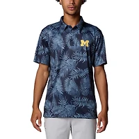 Columbia Michigan Wolverines PFG Super Terminal Tackle Omni-Shade Bangalows Polo