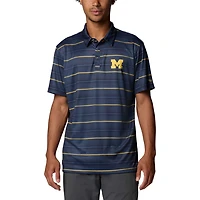 Columbia Michigan Wolverines PFG Super Terminal Tackle Omni-Shade Stripe Polo