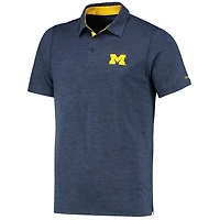 Columbia Michigan Wolverines Tech Trail Omni-Shade Polo