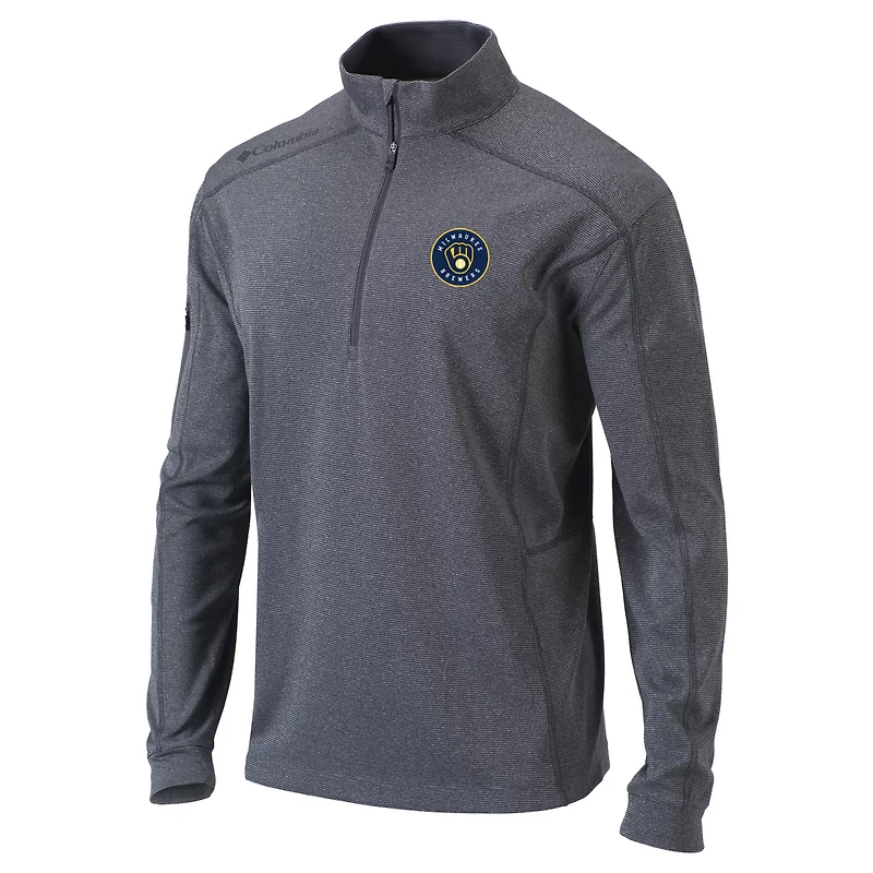 Columbia Milwaukee Brewers Omni-Wick Shotgun Quarter-Zip Pullover Top