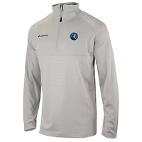 Columbia Minnesota Timberwolves Omni-Wick Rockin' It Quarter-Zip Pullover Top