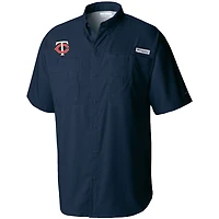Columbia Minnesota Twins Tamiami Omni-Shade Button-Down Shirt