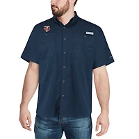 Columbia Minnesota Twins Tamiami Omni-Shade Button-Down Shirt