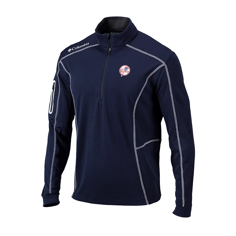 Columbia New York Yankees Cooperstown Collection Omni-Wick Shotgun Quarter-Zip Top