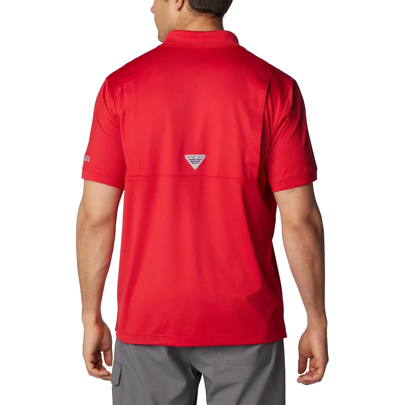 Columbia Ohio State Buckeyes PFG Tamiami Omni-Shade Polo