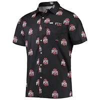 Columbia Ohio State Buckeyes Super Slack Tide Omni-Shade Button-Up Shirt