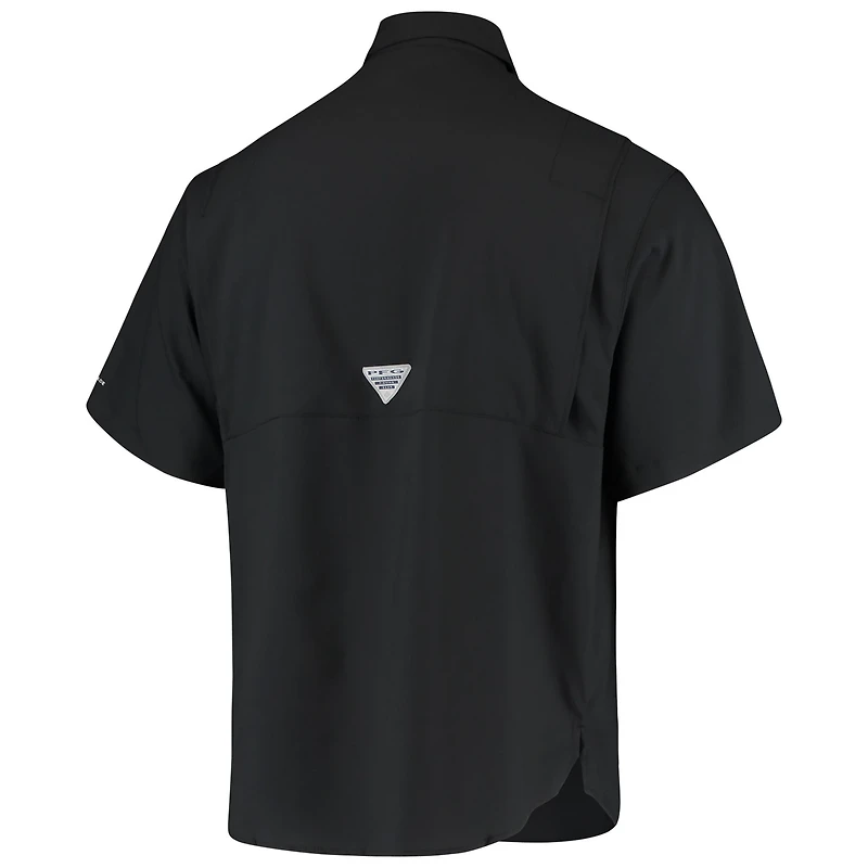 Columbia Ohio State Buckeyes Tamiami Omni-Shade Button-Down Shirt