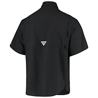 Columbia Ohio State Buckeyes Tamiami Omni-Shade Button-Down Shirt