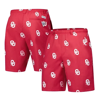 Columbia Oklahoma Sooners PFG Backcast III Omni-Shade Shorts