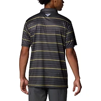 Columbia Oregon Ducks PFG Super Terminal Tackle Omni-Shade Stripe Polo