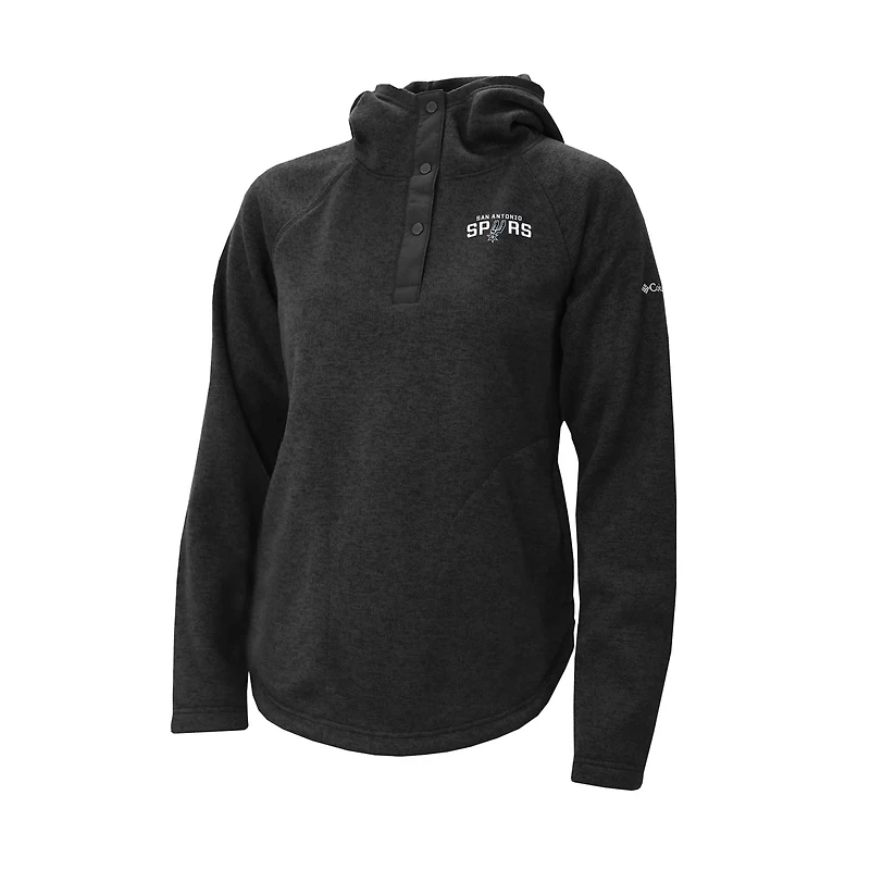 Columbia San Antonio Spurs Sweater Weather Quarter-Snap Hoodie