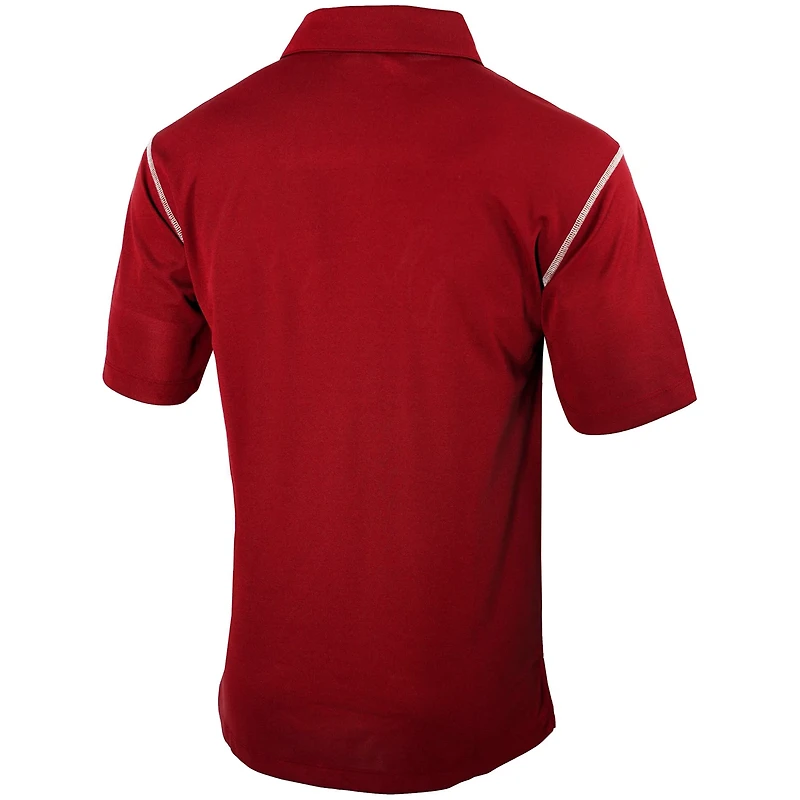 Columbia Scarlet Nebraska Huskers Omni-Wick Shotgun Polo