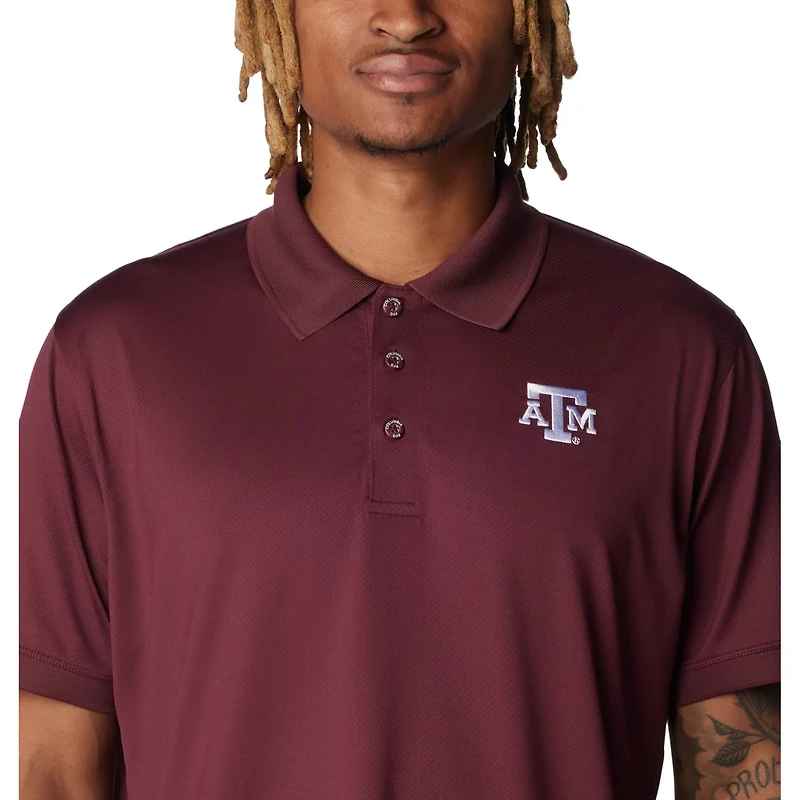 Columbia Texas AM Aggies PFG Tamiami Omni-Shade Polo