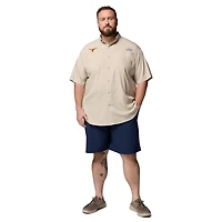 Columbia Texas Longhorns Big  Tall Collegiate Tamiami Omni-Shade Full-Button Shirt