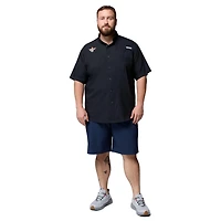 Columbia Texas Longhorns Big  Tall Tamiami Omni-Shade Button-Down Shirt