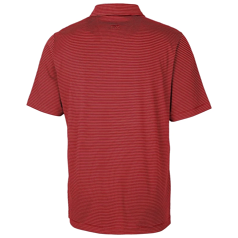 Cutter Buck Alabama Crimson Tide Forge Pencil Stripe Stretch Polo