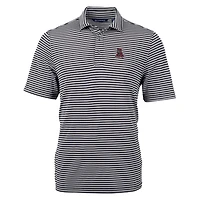 Cutter  Buck Alabama Crimson Tide Throwback Logo Virtue Eco Pique Stripe Recycled Polo