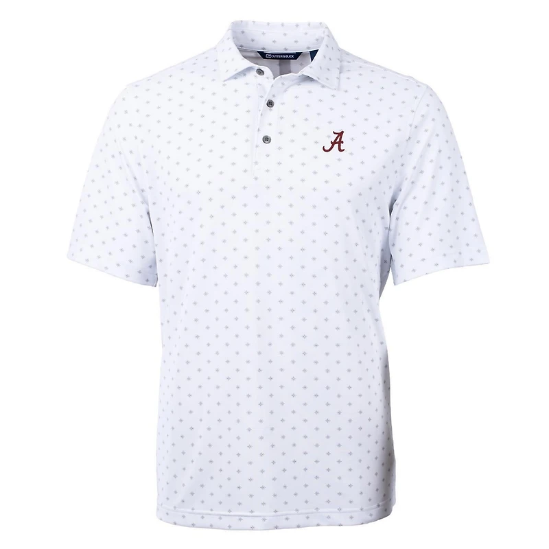 Cutter Buck Alabama Crimson Tide Virtue Eco Pique Tile Print Polo