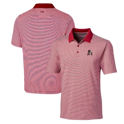 Cutter Buck Arkansas Razorbacks Forge Tonal Stripe Stretch Polo