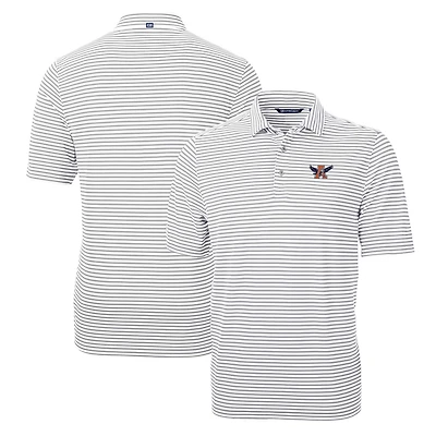 Cutter  Buck Auburn Tigers Throwback Logo Virtue Eco Pique Stripe Recycled Polo