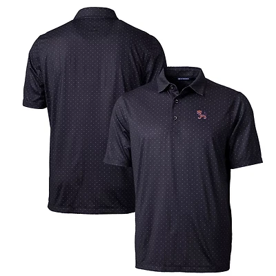 Cutter  Buck Clemson Tigers Primary Team Logo Pike Double Dot Print Stretch Polo