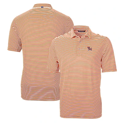 Cutter Buck Clemson Tigers Throwback Logo Virtue Eco Pique Stripe Recycled Polo