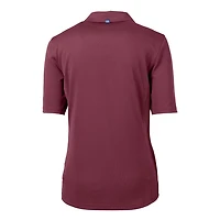 Cutter  Buck Garnet Florida State Seminoles Virtue Eco Pique Recycled Polo