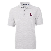 Cutter  Buck Light Ole Miss Rebels Virtue Eco Pique Botanical Print Polo