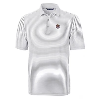 Cutter  Buck LSU Tigers Throwback Logo Virtue Eco Pique Stripe Recycled Polo