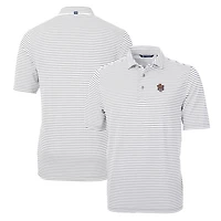 Cutter  Buck LSU Tigers Throwback Logo Virtue Eco Pique Stripe Recycled Polo
