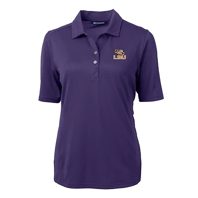 Cutter Buck LSU Tigers Virtue Eco Pique Recycled Polo