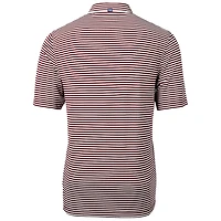Cutter  Buck Maroon Mississippi State Bulldogs Throwback Logo Virtue Eco Pique Stripe Recycled Polo