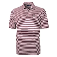 Cutter  Buck Maroon Mississippi State Bulldogs Throwback Logo Virtue Eco Pique Stripe Recycled Polo