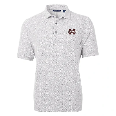 Cutter  Buck Mississippi State Bulldogs Virtue Eco Pique Botanical Print Polo