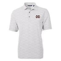 Cutter  Buck Mississippi State Bulldogs Virtue Eco Pique Botanical Print Polo