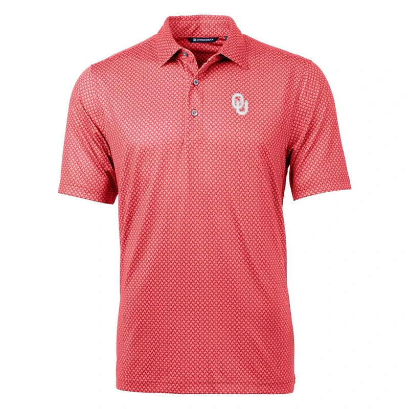 Cutter  Buck Oklahoma Sooners Pike Banner Print Polo