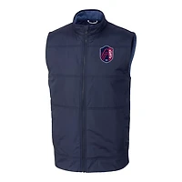 Cutter  Buck St Louis City SC Stealth Hybrid Quilted Windbreaker Vest