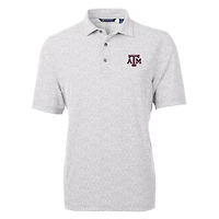 Cutter & Buck Texas AM Aggies Virtue Eco Pique Botanical Print Polo