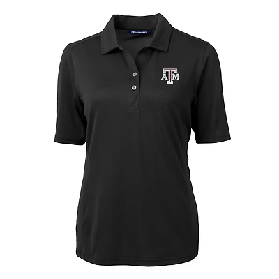 Cutter  Buck Texas AM Aggies Virtue Eco Pique Recycled Polo
