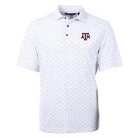 Cutter  Buck Texas AM Aggies Virtue Eco Pique Tile Print Polo