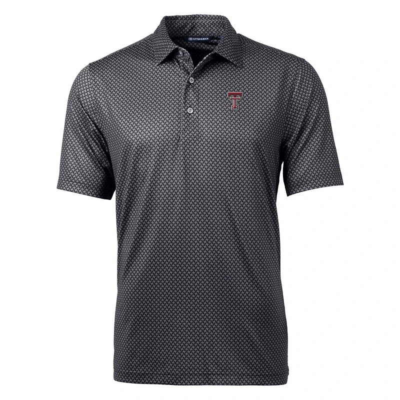 Cutter  Buck Texas Tech Red Raiders Pike Banner Print Polo