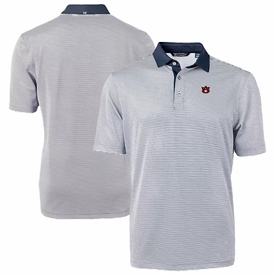 Cutter Buck White Auburn Tigers DryTec Virtue Eco Pique Recycled Polo