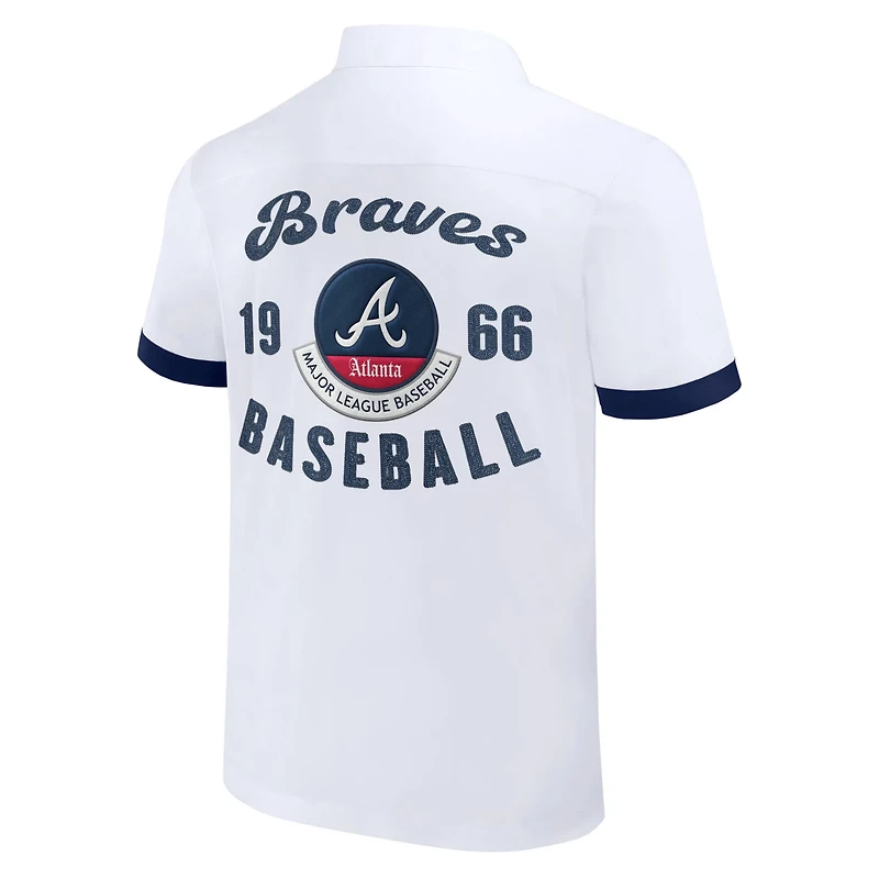 Darius Rucker Collection by Fanatics Atlanta Braves Bowling Button-Up Shirt